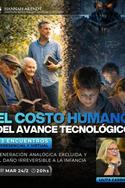 Charla de Lilita sobre "El costo humano del avance tecnológico"